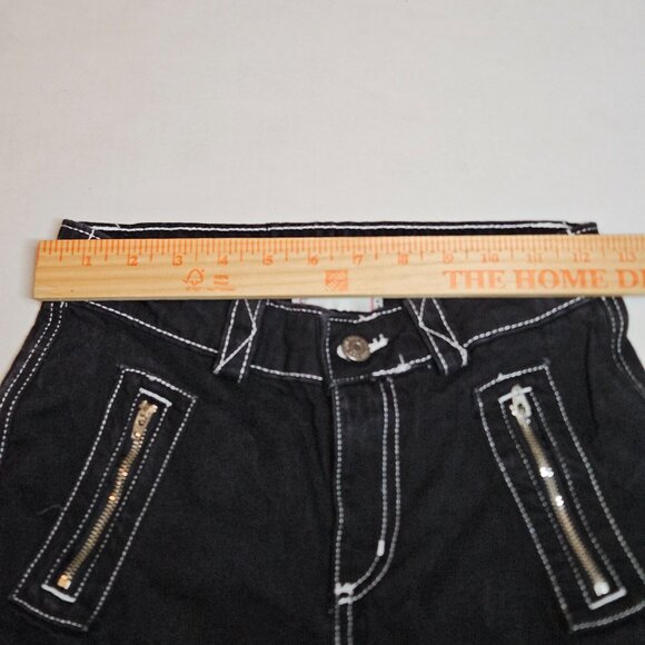 BDG Urban Outfitters Black Zippered Moto Jeans Size 24 - Picture 5 of 7